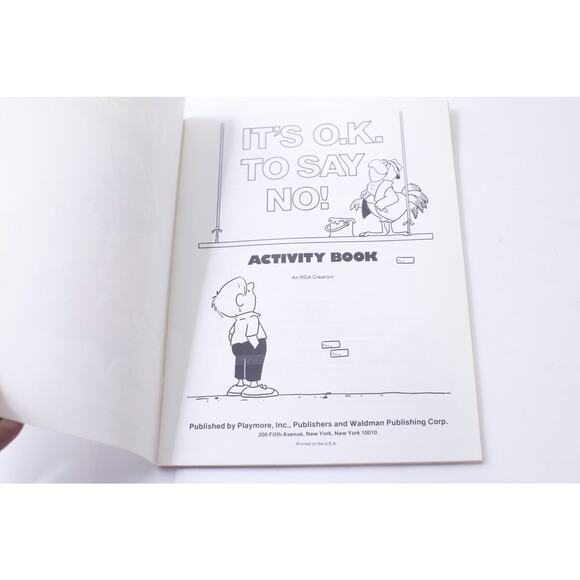It’s OK, To Say No, Children’s Safety, Activity, 1984,ring Book, Vintage, CRISP, - Picture 2 of 5